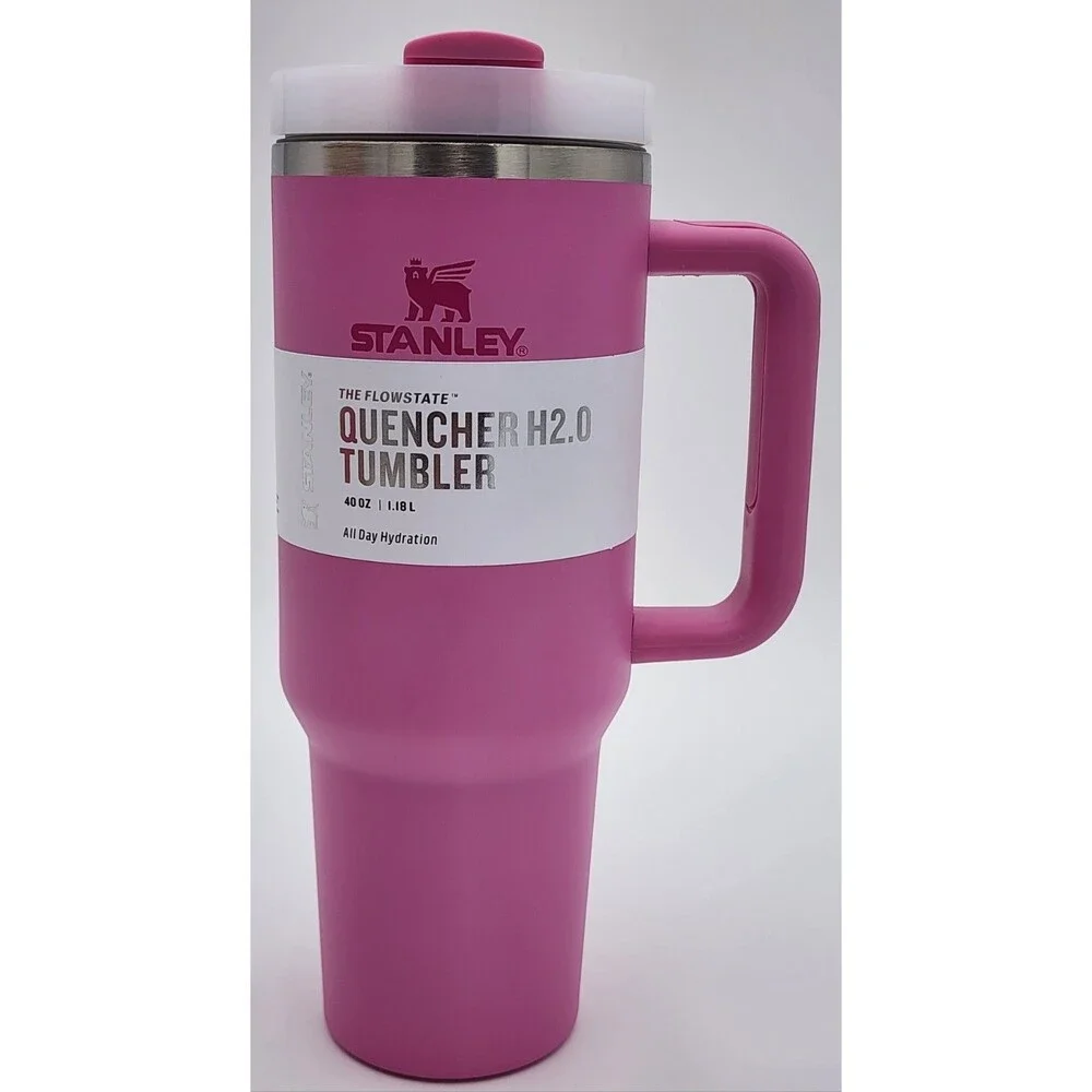 STANLEY 40oz Quencher H2.0 FlowState Tumbler Hot or Cold - Peony Pink